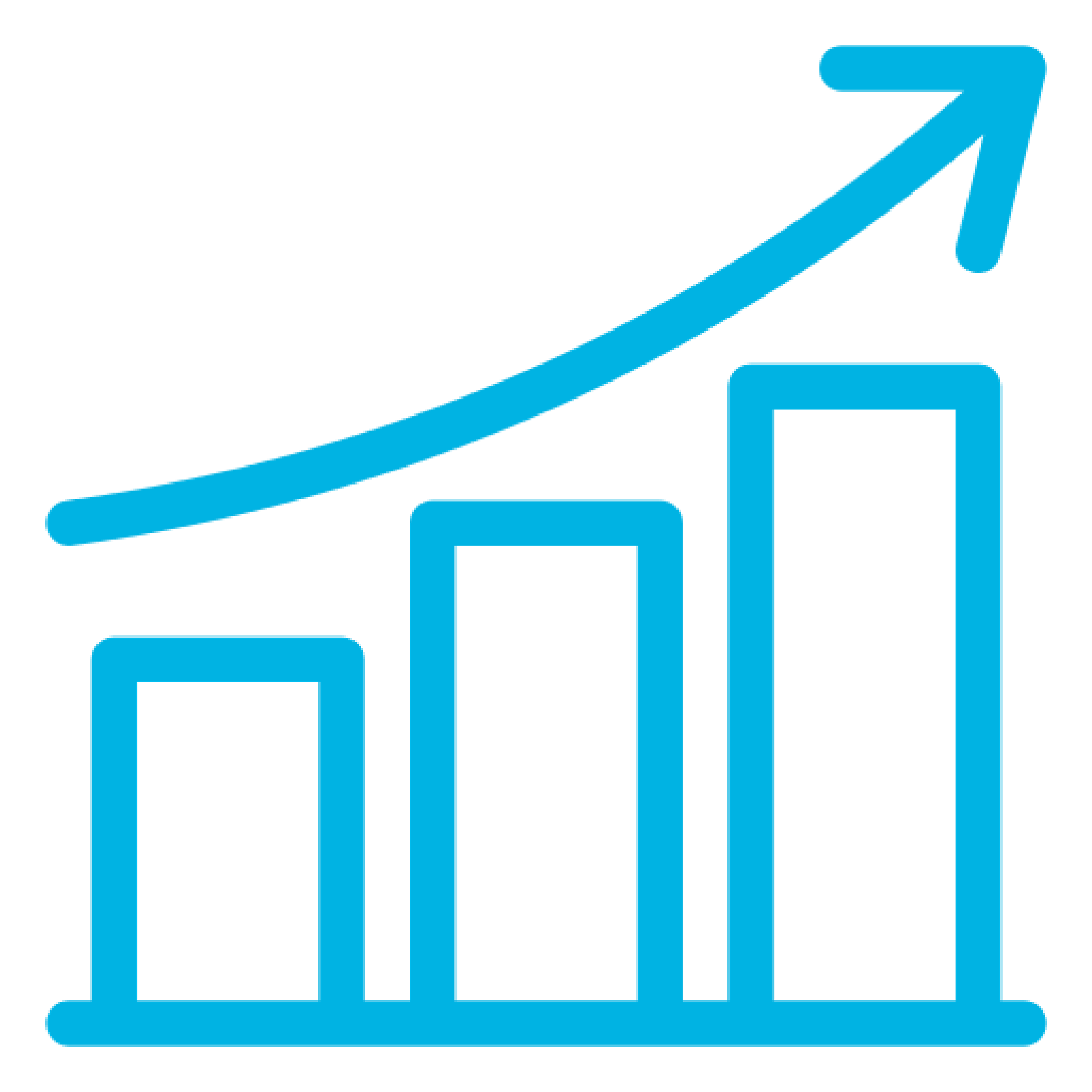 Icon of chart showing growth