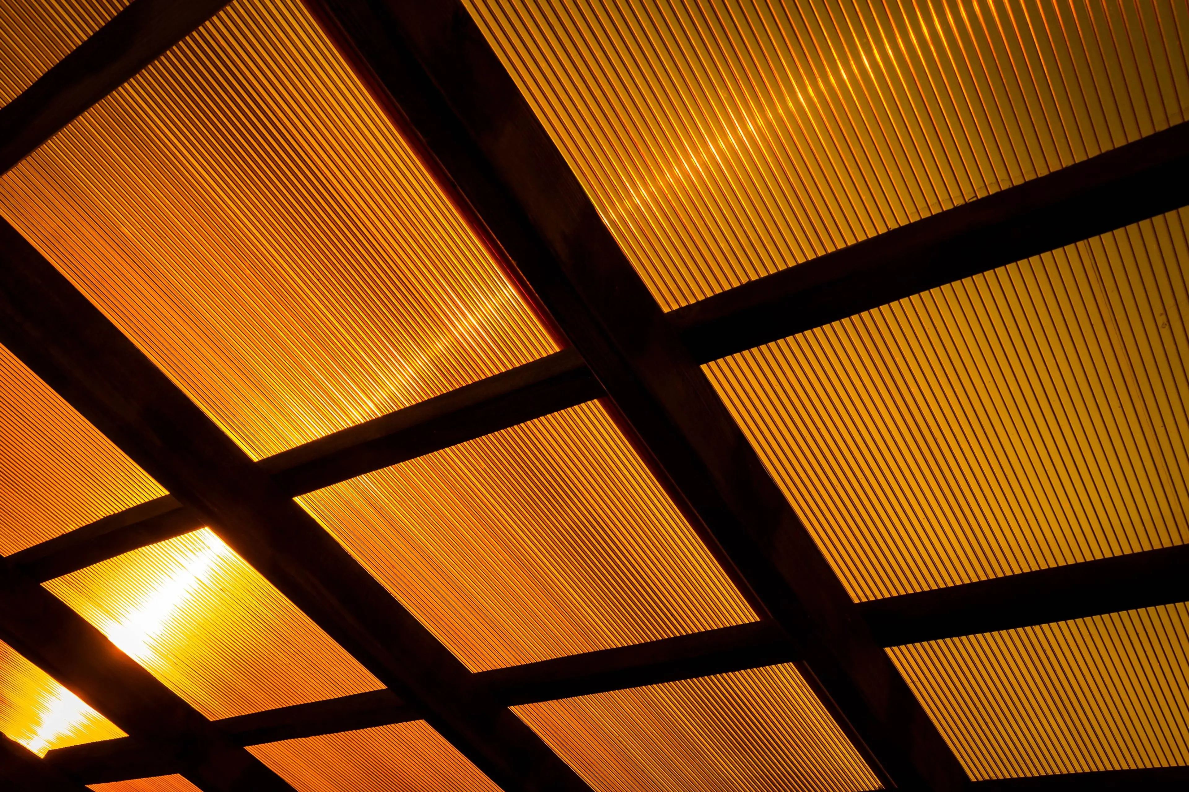 Polycarbonate roofing