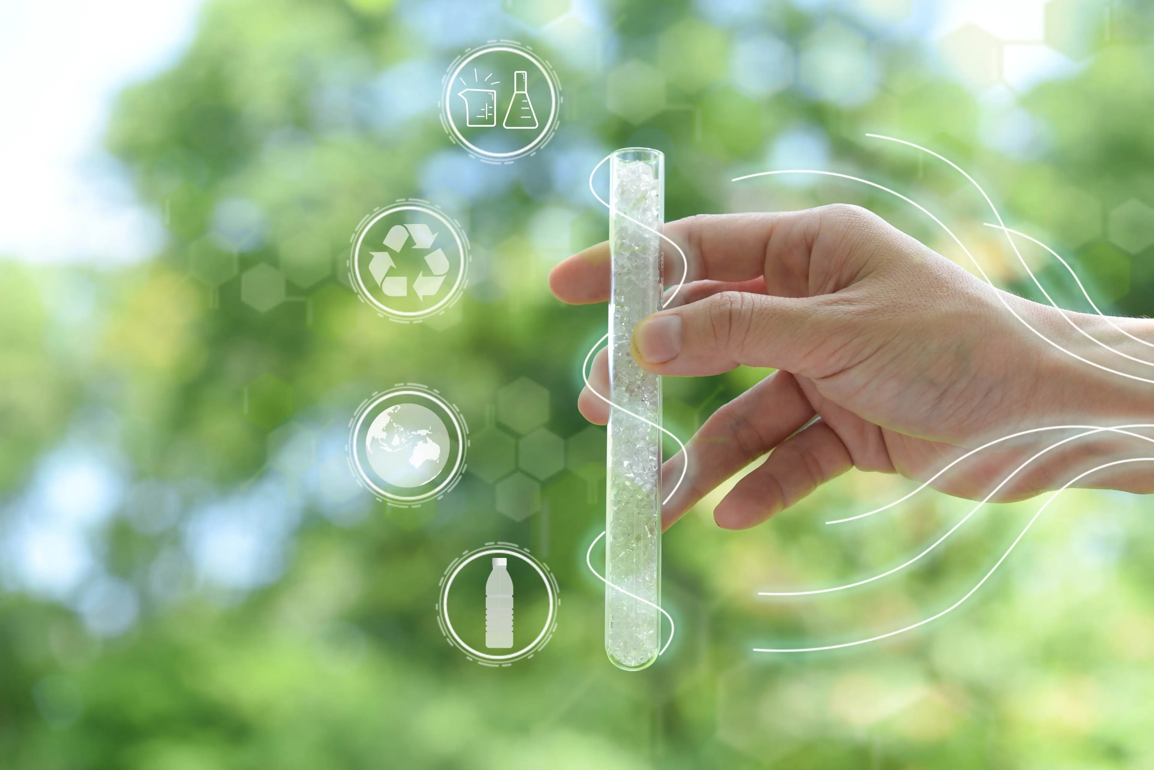 Chemical Recycling PET test tube