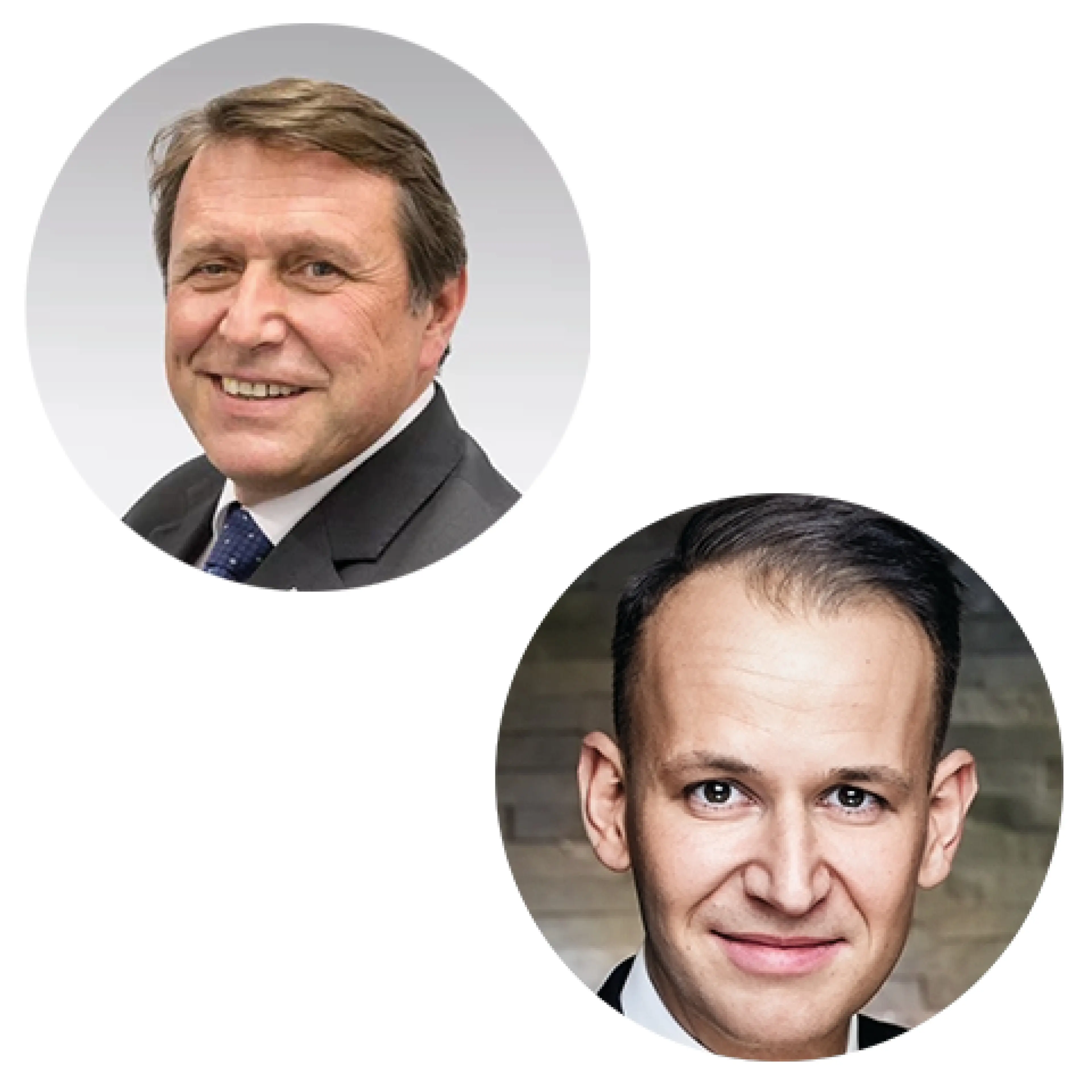 Headshots of Christian Aigner and Sebastian Lange from Brückner