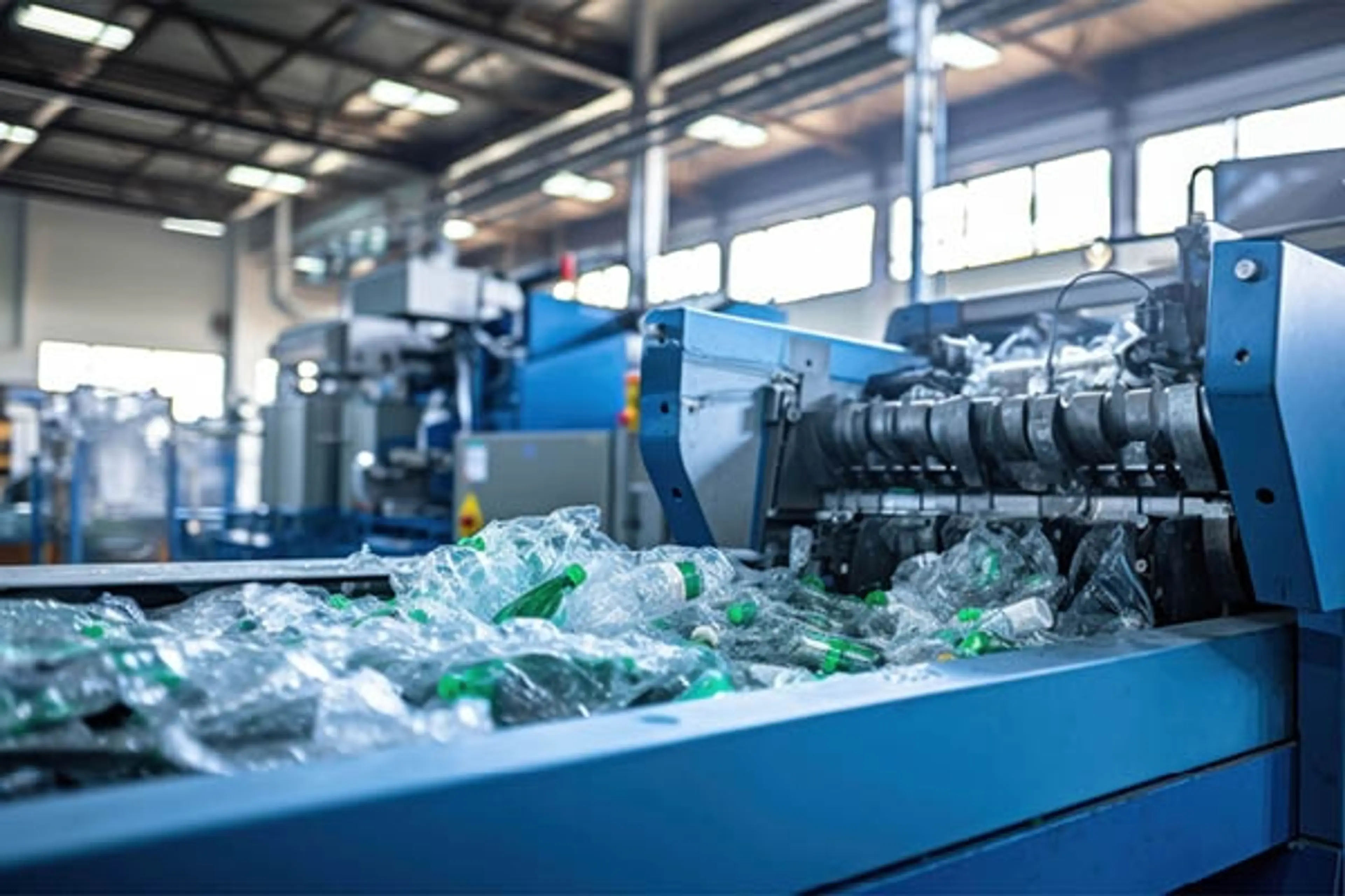 Image of recycling sorting machine