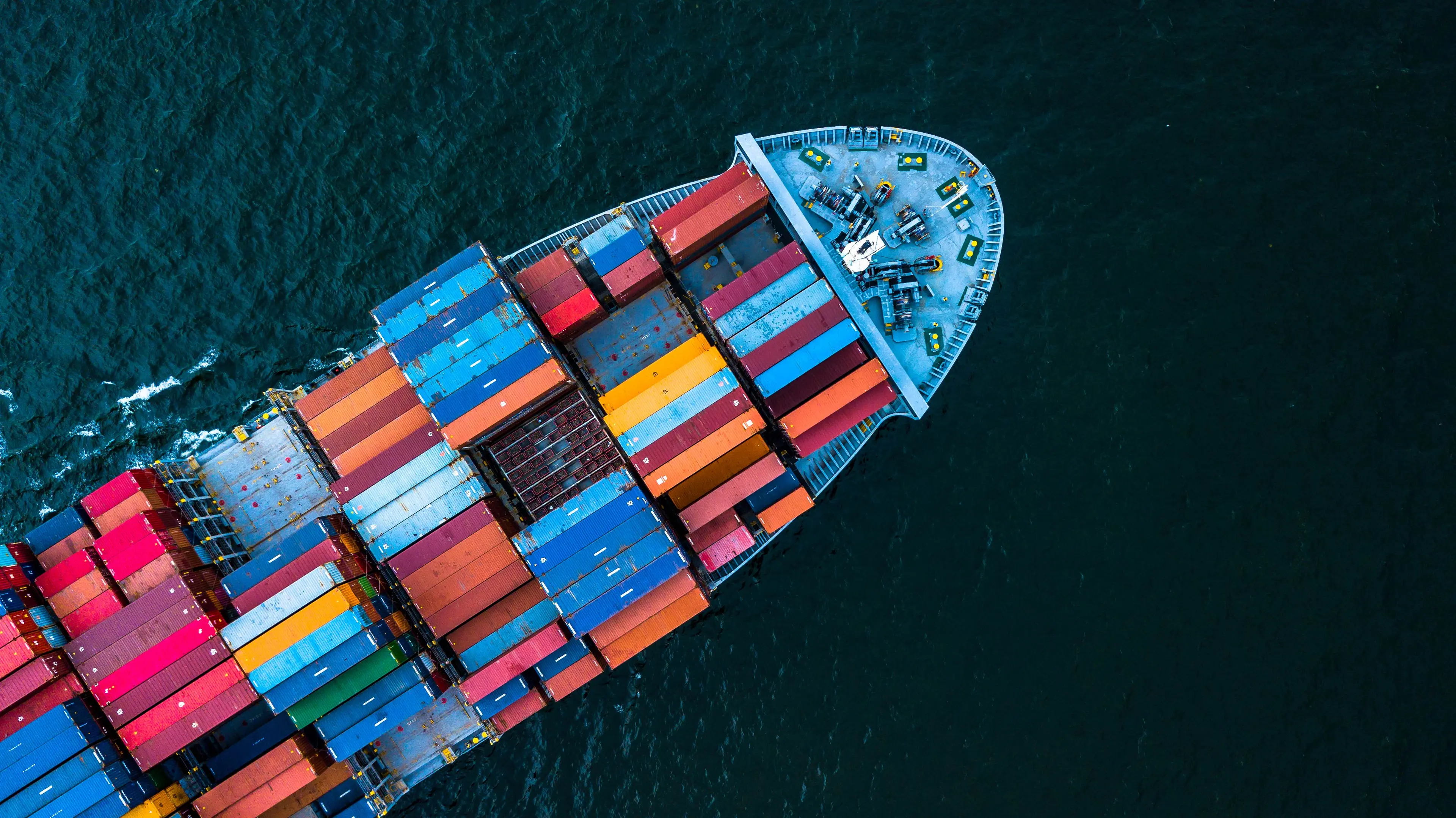Photo of shipping containers on ship